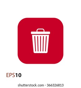 Trash bin icon for web and mobile