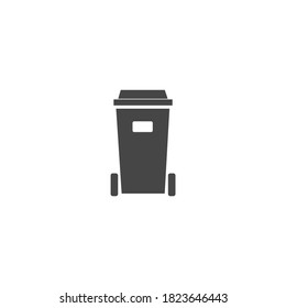 Papel de la papelera contra la basura Gráfico vectorial negro y blanco