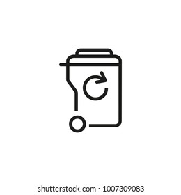 Trash Bin Line Icon