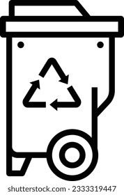 Icono de línea de bandeja de entrada - Icono único, vector
