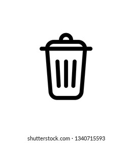 Trash bin linear icon