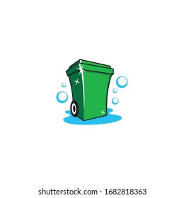 Trash Bin logo / icon design