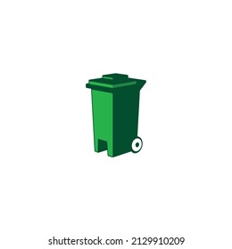 Trash Bin logo or icon design