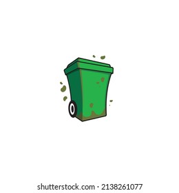 Trash Bin logo or icon design