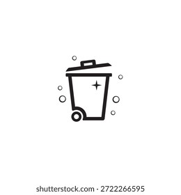 Logotipo de papelera o diseño de icono