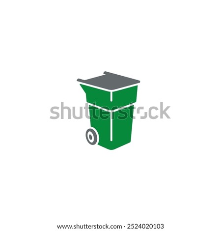 Trash Bin logo or icon design