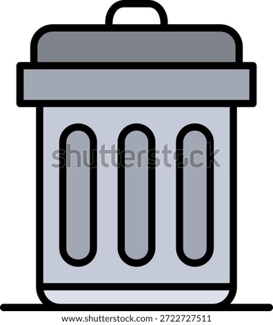 Trash Bin New Creative Icon Design Vector