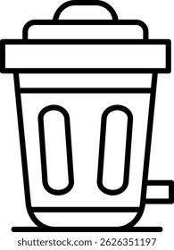 Trash Bin New Creative Vector Icons Design