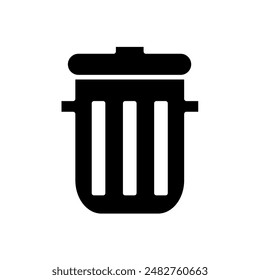 trash bin, recycle - vector icon	