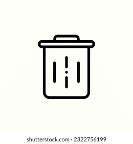 basura, papelera, basura, basura, basura, icono de reciclaje, icono aislado de fondo claro, perfecto para sitio web, blog, logo, diseño gráfico, medios sociales, interfaz de usuario, aplicación móvil