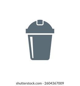 Trash Bin Trashcan Icon Vector Template