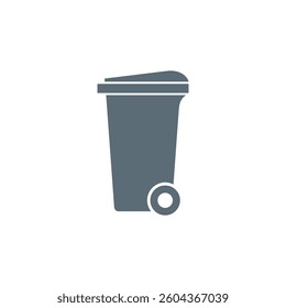 Trash Bin Trashcan Icon Vector Template