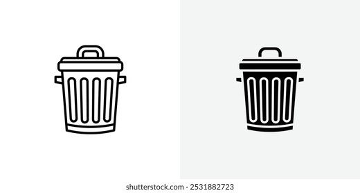 Trash Bin vecor icon set. Stock vector illustrator. EPS 10