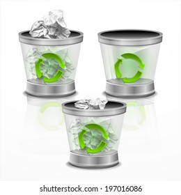 Trash bin  vector