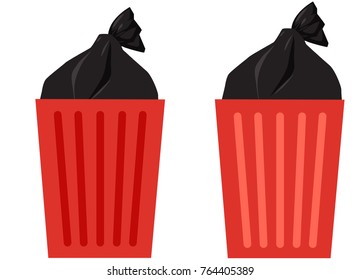 Trash Bin vector