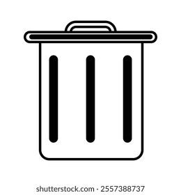 trash bin vector file icon