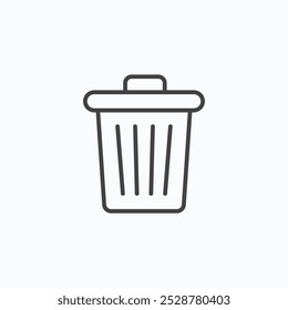 Trash Bin vector flat icon set.eps