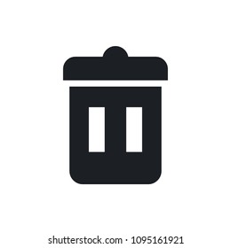 trash bin vector icon