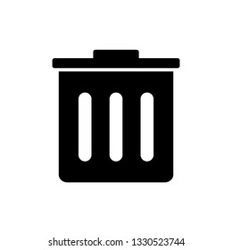 Trash bin   - vector icon