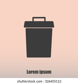 Trash bin vector icon