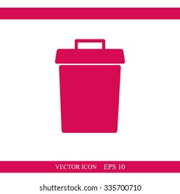 Trash bin vector icon