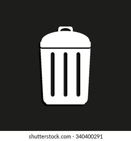 Trash bin - vector icon