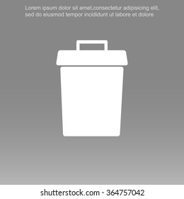 Trash bin vector icon