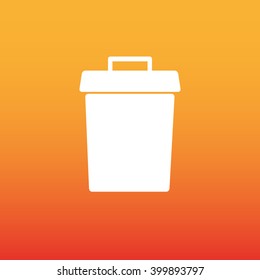 Trash bin vector icon