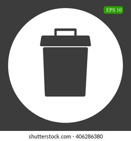 Trash bin vector icon

