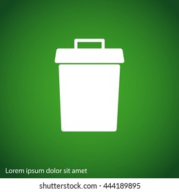 Trash bin vector icon
