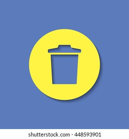 trash bin vector icon