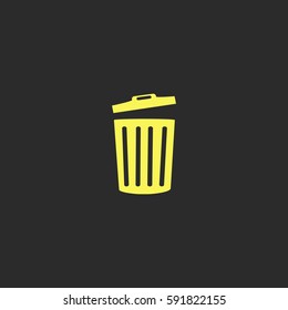 Trash bin vector  icon.