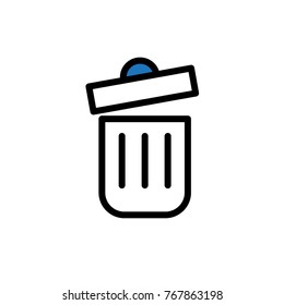 trash bin vector icon