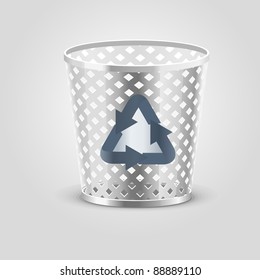 trash bin vector icon