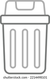 Trash Bin vector icon. Can be used for printing, mobile and web applications.