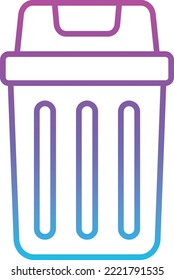 Trash Bin vector icon. Can be used for printing, mobile and web applications.