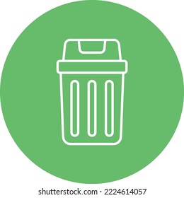 Trash Bin vector icon. Can be used for printing, mobile and web applications.