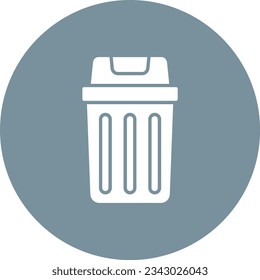 Trash Bin vector icon. Can be used for printing, mobile and web applications.