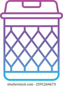 Trash Bin vector icon. Can be used for printing, mobile and web applications.