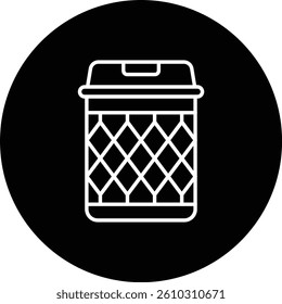 Trash Bin vector icon. Can be used for printing, mobile and web applications.