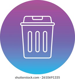 Trash Bin vector icon. Can be used for printing, mobile and web applications.