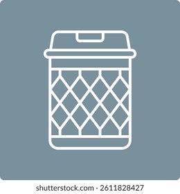 Trash Bin vector icon. Can be used for printing, mobile and web applications.