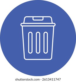 Trash Bin vector icon. Can be used for printing, mobile and web applications.