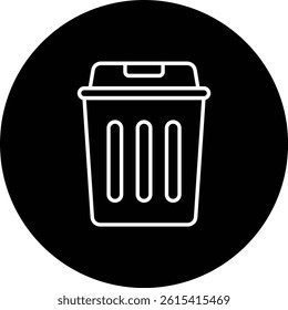 Trash Bin vector icon. Can be used for printing, mobile and web applications.
