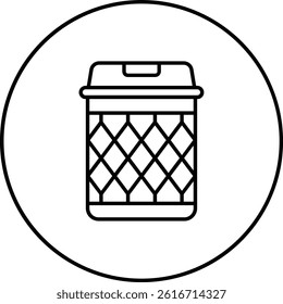 Trash Bin vector icon. Can be used for printing, mobile and web applications.