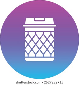 Trash Bin vector icon. Can be used for printing, mobile and web applications.