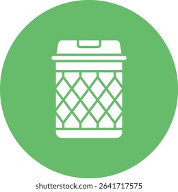 Trash Bin vector icon. Can be used for printing, mobile and web applications.
