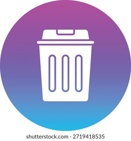 Ícone do vetor Lixeira. Pode ser usado para impressão, aplicativos móveis e da Web.