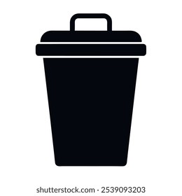 Trash bin vector icon design with  a white background