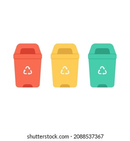 Ilustración del icono del vector de la papelera de búsqueda